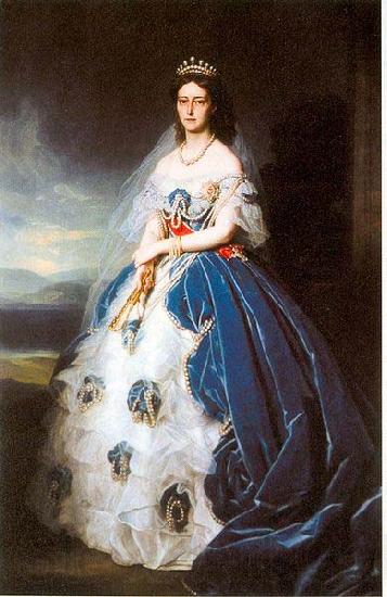 Franz Xaver Winterhalter Portrait of the Queen Olga of Wurttemberg Germany oil painting art